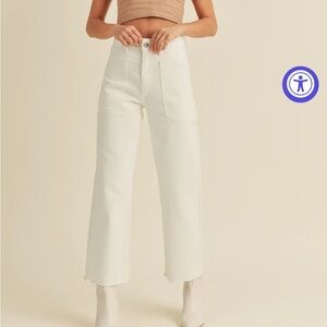 Just Black Denim Nautical Wide Leg jeans